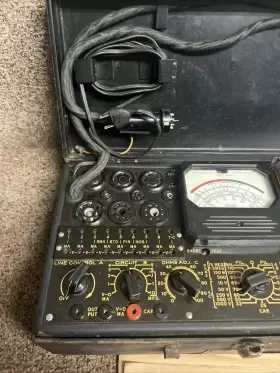 1183-SC TRIPLETT Military Tube Tester Set Triplet Field Unit #2