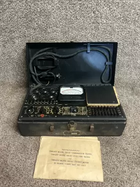 1183-SC TRIPLETT Military Tube Tester Set Triplet Field Unit