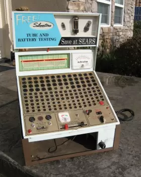 1900 U-TEST-M Sears Silvertone Tube Tester Display Amp