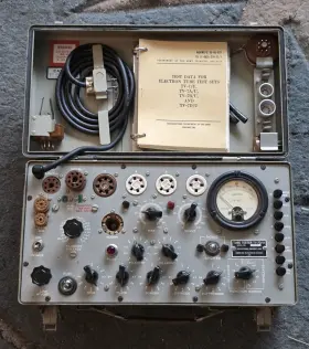 Us Army 11-6625-274-12 Vtg Tv 7d U Electron Tube Tester 1962 Tb-6625-274-12/1