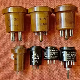 T-789 VECTOR Tube Socket Saver Adaptor Set Octal Noval Pin #2