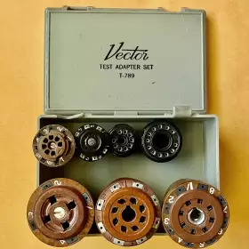 T-789 VECTOR Tube Socket Saver Adaptor Set Octal Noval Pin