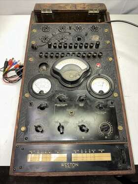QQ-3 WESTON Tube Tester Powers Clean Antique