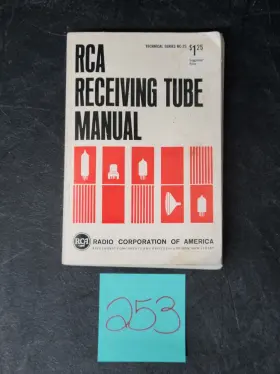 RC-25 YAESU Rca Receiving Tube Manual Technical
