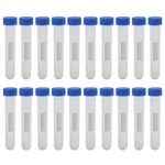 Kesell Centrifuge Tubes Round Bottom Screw Cap Plastic Test Tube Vials 10ml W.... Fixed Price $12.55.