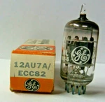 Tested Vintage Nos Ge 12au7a / Ecc82 Vacuum Tube Grey Plate Halo Getter. Fixed Price $24.95.