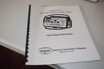Jackson Model 658-1 Operating Instructions Tube Tester. Fixed Price $14.95.
