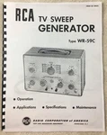 Rca Tv Sweep Generator Type Wr-59c Manual Operation, Applications, Specs, Mainte. Fixed Price $39.95.