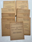 Set Of 9 War Department Signal Corp Training Manuals 1944 - 1947. Fixed Price $135.00.