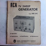Rca Tv Sweep Generator Type Wr-59c Operation Specification Maintenance Manual. Fixed Price $29.99.