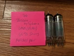 Lot Of 2 1966 Baldwin 6bq5 El84 Vacuum Tubes Tests Good Sylvania. Fixed Price $22.00.