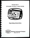 Jackson 658-1 Tube Tester Manual With Test Data. Fixed Price $12.99.