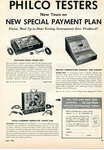 1953 Print Ad Of Philco Radio & Tube Tester Model 5007 7052 7008. Fixed Price $9.99.