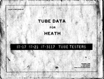 Tube Data For Heathkit It-17, It-21, It-3117. Fixed Price $14.96.