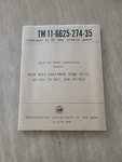 Historical Book Test Sets, Electron Tube Tv-7u, Tv-7a/u, Tv-7b/u, Tv-7d/u, Maint. Fixed Price $16.99.