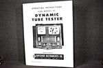 Superior 85 Dynamic Tube Tester Operation Manual And Charts Reprint. Fixed Price $9.99.