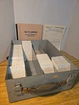Hickok Model 120 Punch Card Case (no Lid) With Cards For Cardmatic Tube Tester. Fixed Price $500.00.