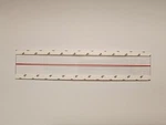 Heathkit Tube Tester Replacement Roll Chart Window With Red Line. Fixed Price $34.99.