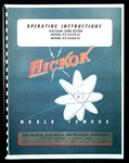 Hickok Ks-15559-l1 Ks-15560-l1 Tube Tester Manual. Fixed Price $12.99.