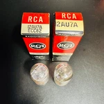 (2) Vintage Rca 12au7a/ecc82 Vacuum Tubes - Tested Strong. Fixed Price $24.99.