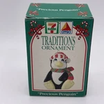 Vintage New 1993 90s 7eleven Citgo Precious Penguin Ornament Advertisement Nos. Fixed Price $8.50.