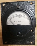 Line Test Meter. Ac Volts. For Hickok 550x Tube Tester. Meter Only.. Fixed Price $100.00.