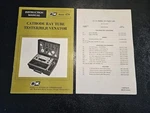 B&k Model 470 Crt Tester Instruction Manual With Parts List Booklet. Fixed Price $14.38.