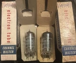 Matched Pair 12au7a Channel Master/toshiba Angled Halo Long Plate Balanced Tubes. Fixed Price $64.80.