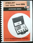 B&k Dyna-jet 606 Tube Tester Manual With Data. Fixed Price $12.99.